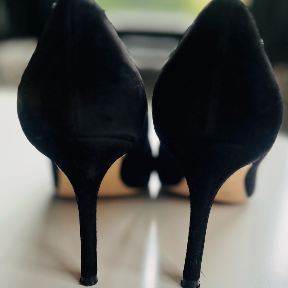 Stuart Weitzman Black Suede “Stuart 85 Pump” - Picture 4 of 11